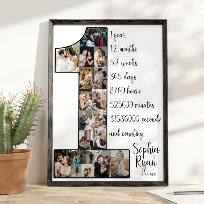1st Anniversary Photo Collage