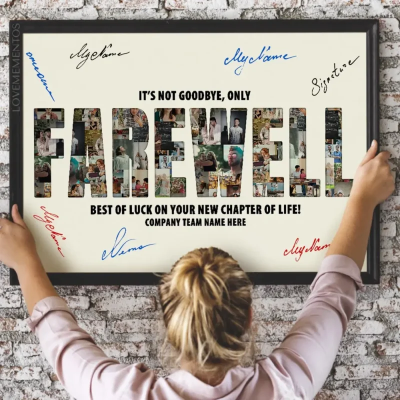 farewell photo collage