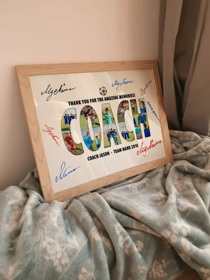 Socccer Coach Photo Collage Gift - Image 2
