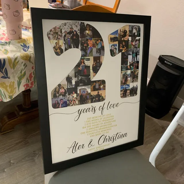 21st anniversary gift