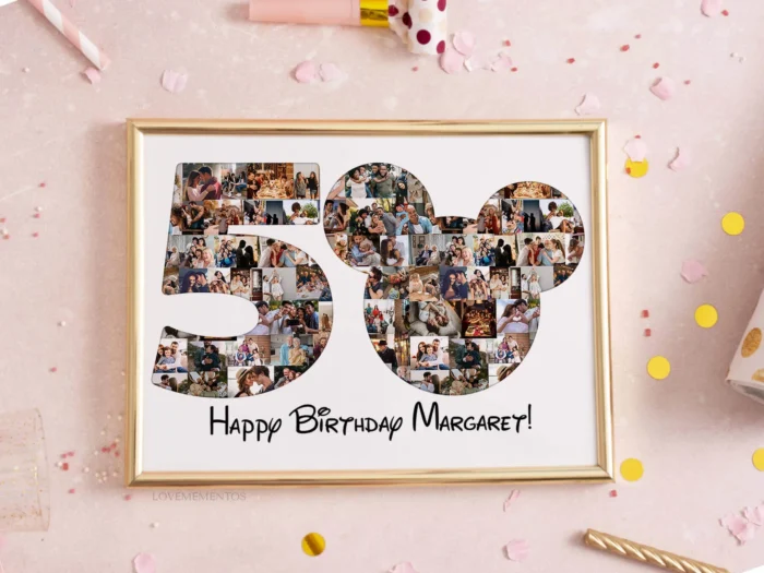50th birthday mickey mouse gift for her