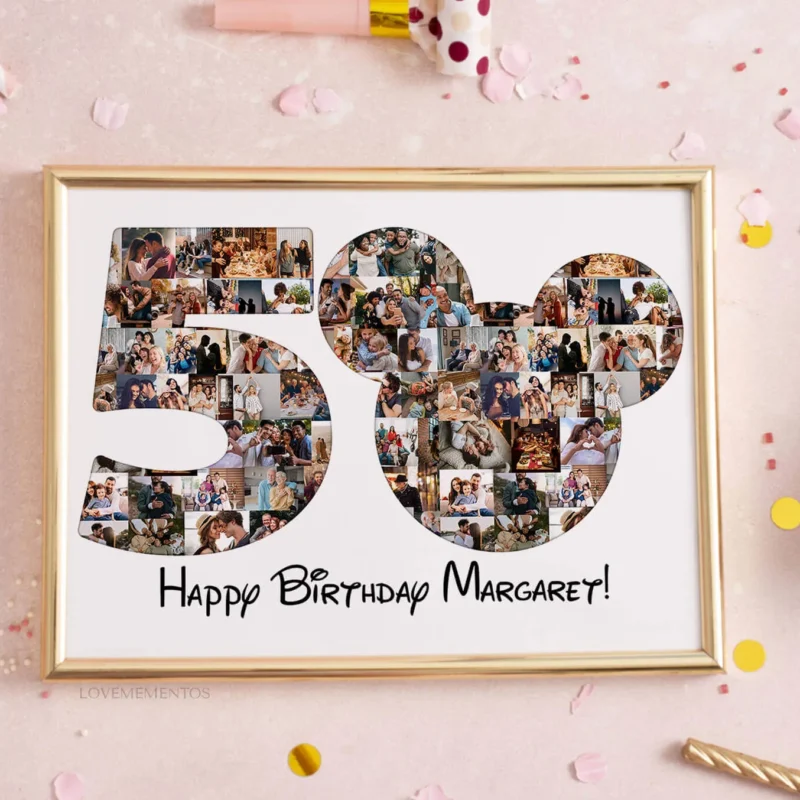 50th birthday mickey mouse gift for her