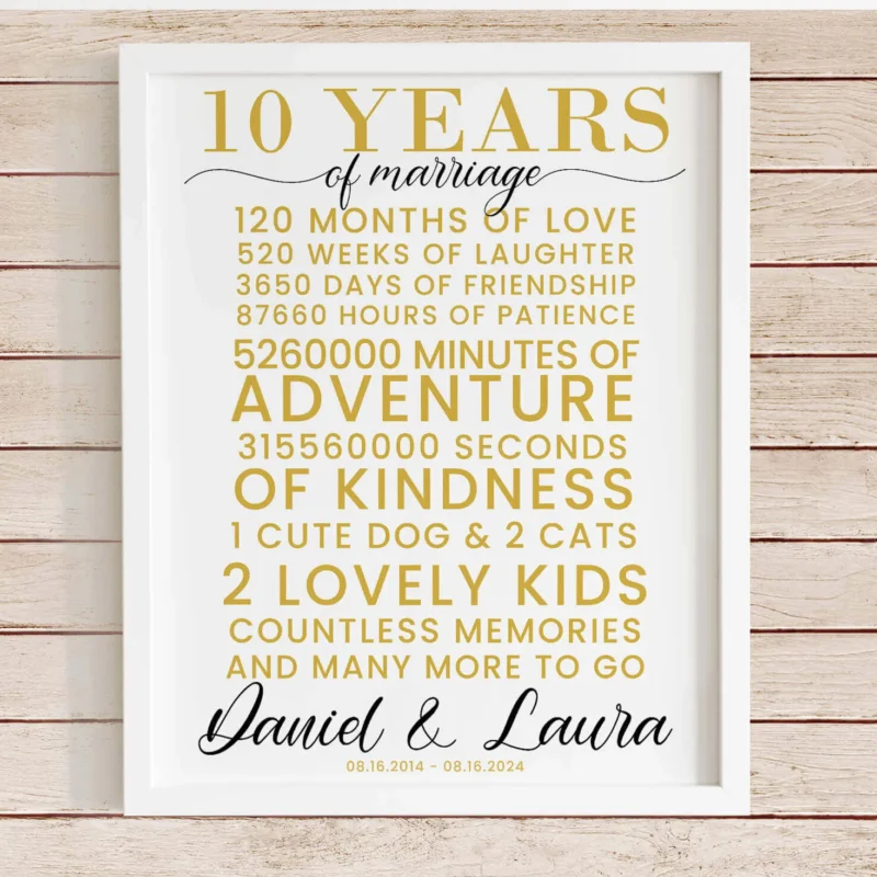10 years of marriage