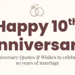 10th Anniversary Wishes