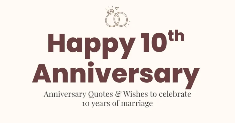 10th Anniversary Wishes
