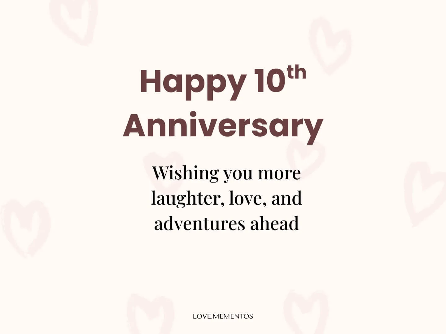 10th Anniversary Wishes for Couples