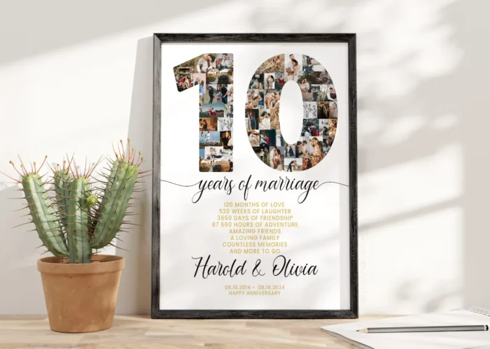 romantic 10th anniversary gift