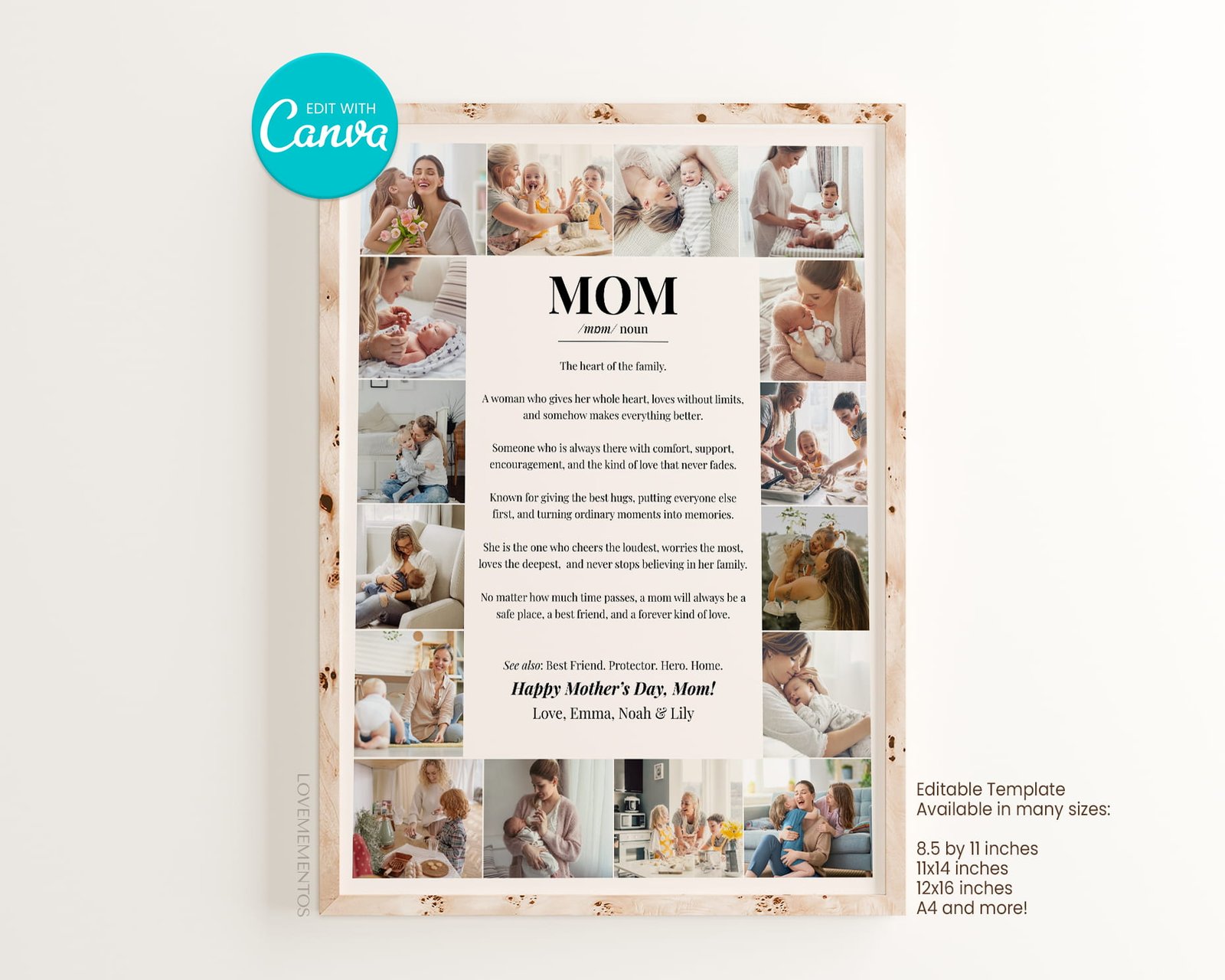 Mom definition print